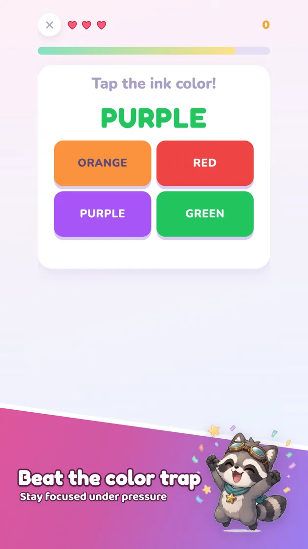 Gameplay — a colour-match question